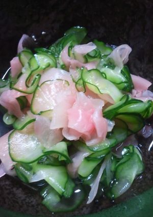 超簡単！胡瓜とガリで酢の物-レシピのメイン写真