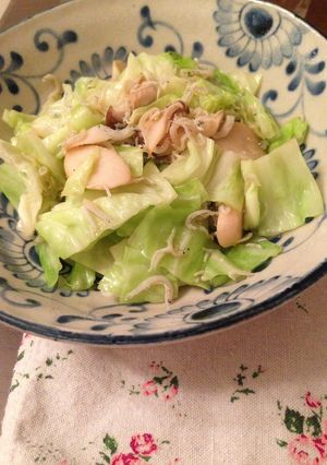 ＊白だしで♡しらすとキャベツの炒め物＊-レシピのメイン写真