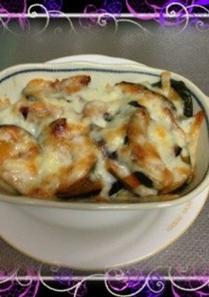 カボチャと茄子のチーズ焼き-レシピのメイン写真