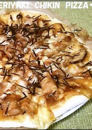 1枚分のピザ生地☆照り焼きチキンピザ-レシピのメイン写真