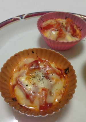 お弁当に◎トマトのカップグラタン-レシピのメイン写真