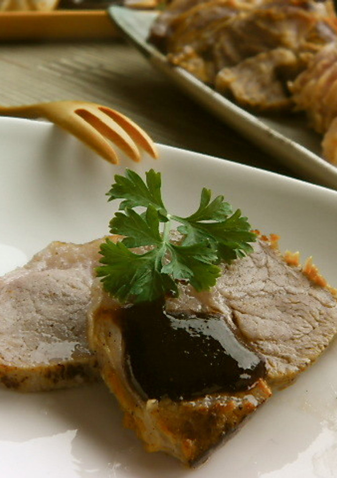 塩ヨーグルトと追い鰹の焼き蒸し豚！-レシピのメイン写真