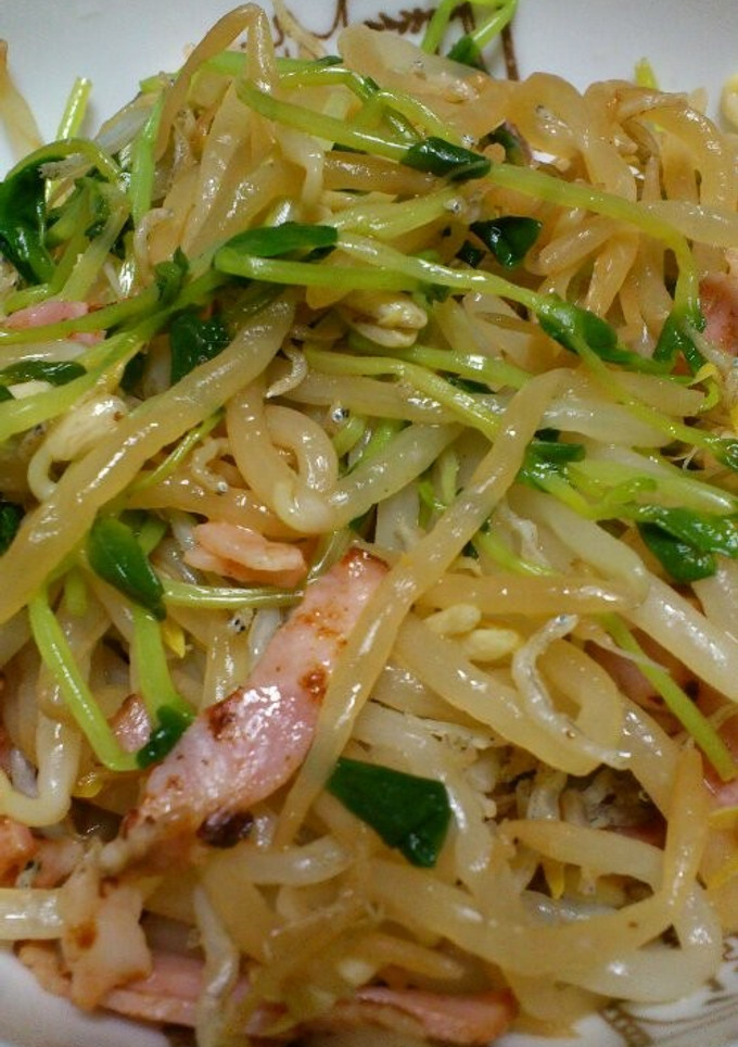 もやし豆苗炒め-レシピのメイン写真
