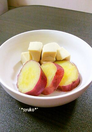 味付け簡単！さつま芋と高野豆腐の含め煮-レシピのメイン写真