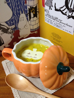 ハロウィンかぼちゃスープ-レシピのメイン写真