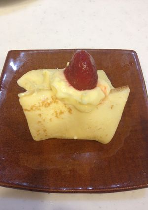 バニラアイスのクレープ包み-レシピのメイン写真