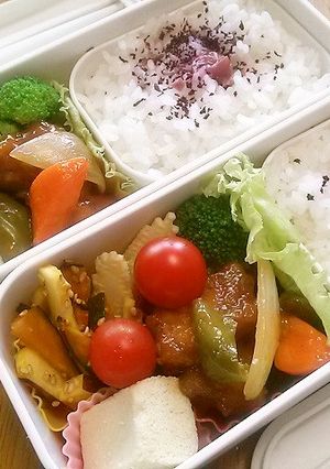 お弁当に♪カボチャとサツマイモの甘炒り-レシピのメイン写真