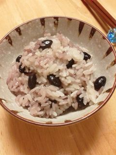 黒豆おこわ-レシピのメイン写真