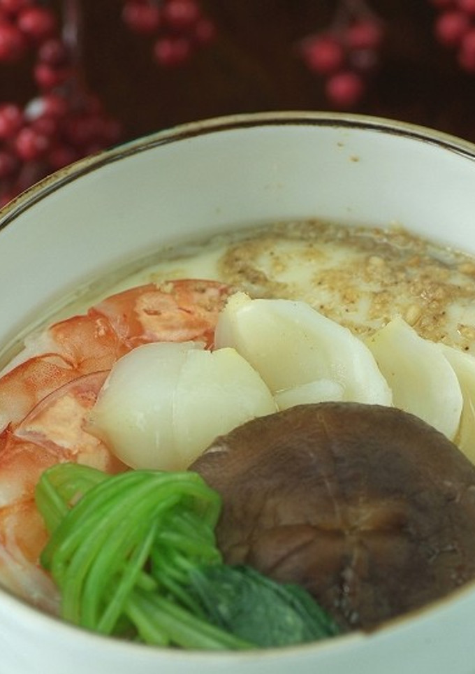 合わせごま茶碗蒸し-レシピのメイン写真