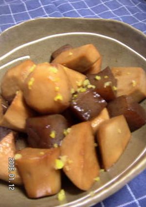 里芋とこんにゃくの煮っころがし-レシピのメイン写真