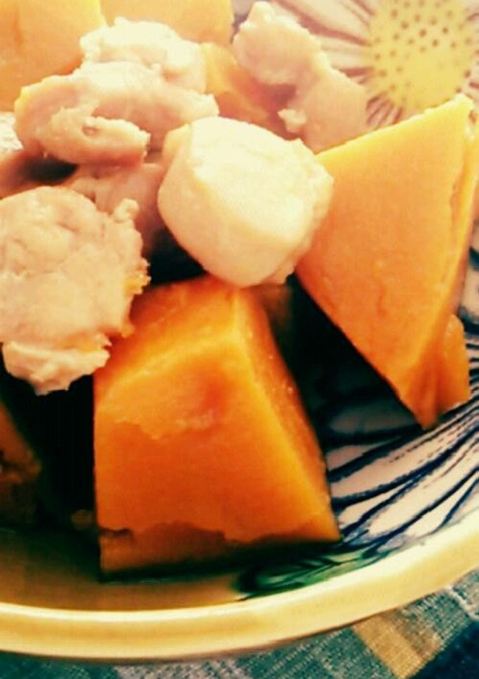 かぼちゃと鶏の煮物-レシピのメイン写真