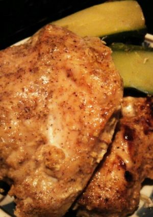 グリルパンで☆鶏とズッキーニのカレー風味-レシピのメイン写真