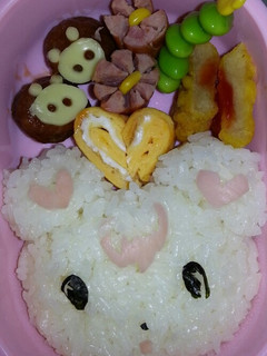 キャラ弁 たまごっち ラブラ-レシピのメイン写真