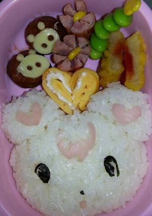 キャラ弁 たまごっち ラブラ-レシピのメイン写真