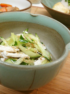 ＊蒸し鶏と胡瓜の酢の物＊-レシピのメイン写真