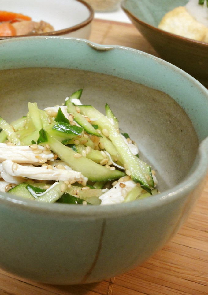 ＊蒸し鶏と胡瓜の酢の物＊-レシピのメイン写真