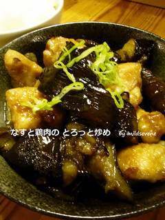 とろっと(^ω^)なすと鶏肉の甘辛-レシピのメイン写真