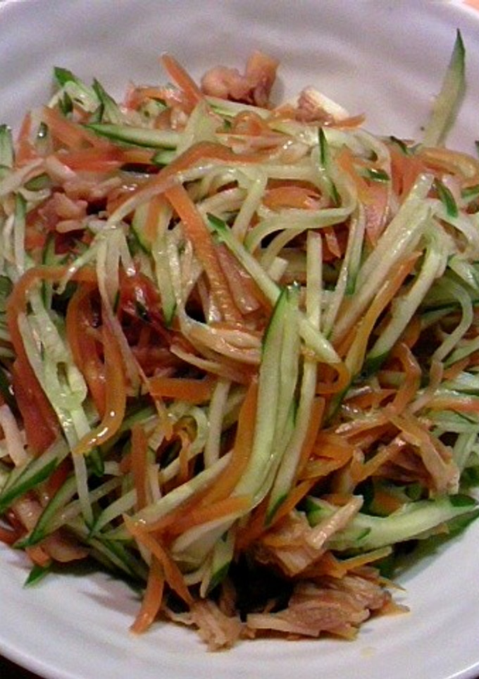 ホタテの醤油煮と野菜の和え物-レシピのメイン写真