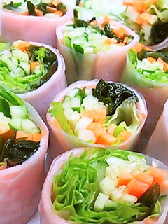 身近な材料で作る生春巻き-レシピのメイン写真
