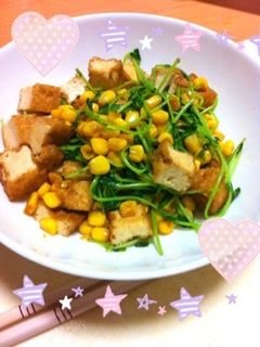 簡単!お手軽!豆苗のバター醤油炒め-レシピのメイン写真