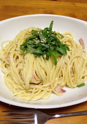 ずぼら☆醤油マヨパスタ！-レシピのメイン写真