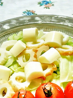 キャベツ・竹輪とチーズのサラダ♪-レシピのメイン写真