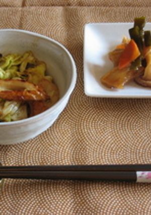 キャベツと竹輪のオイスターソース炒め-レシピのメイン写真