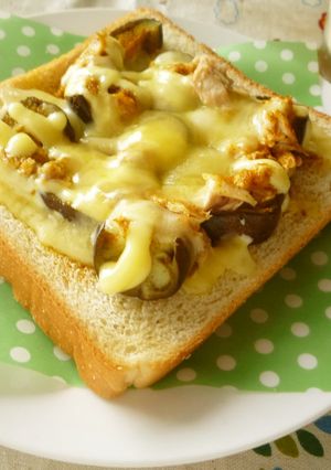 茄子ツナマヨカレーなピザ風トースト★-レシピのメイン写真