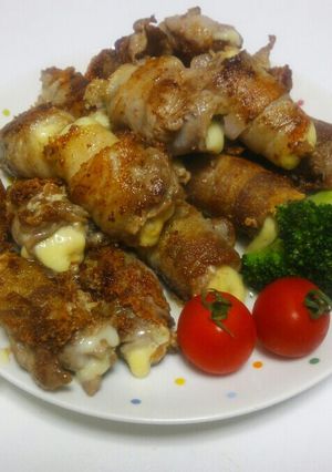 ♡豚肉の梅しそチーズまき♡-レシピのメイン写真