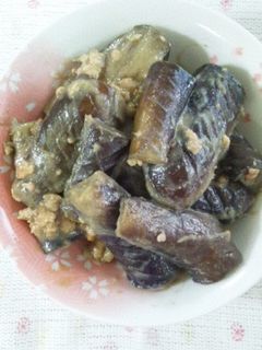 ちゃちゃっと簡単☆茄子と鶏ひき肉の炒め煮-レシピのメイン写真