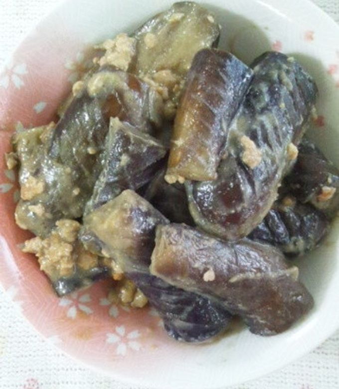 ちゃちゃっと簡単☆茄子と鶏ひき肉の炒め煮-レシピのメイン写真