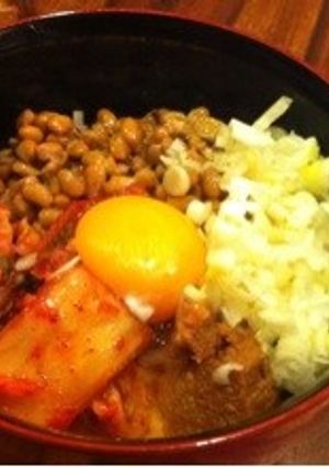 簡単すぎる納豆キムチ丼！包丁＆加熱不要☆-レシピのメイン写真
