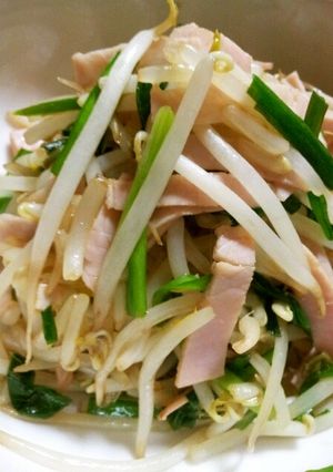 もやし1袋で☆もやしとハムの炒め物-レシピのメイン写真