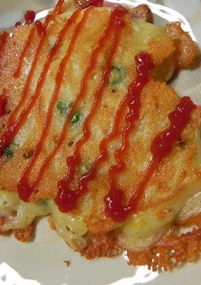 チーズがとろ~り★ピザ風お好み焼き-レシピのメイン写真
