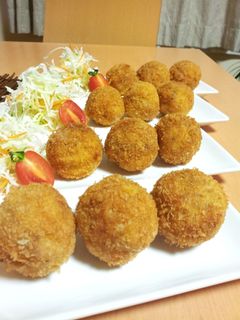 お弁当にも‼簡単ボールチーズとんかつ~-レシピのメイン写真