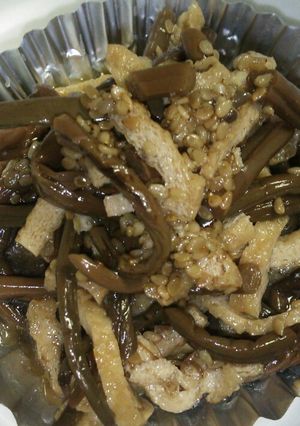 ΘωΘ水煮ゼンマイと揚げ煮-レシピのメイン写真