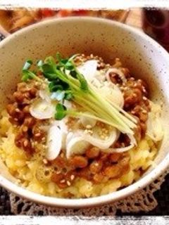 卵かけごはん!on納豆-レシピのメイン写真