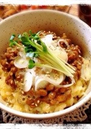 卵かけごはん！on納豆-レシピのメイン写真