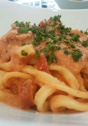 玉ねぎソースのトマトクリームパスタ☆-レシピのメイン写真