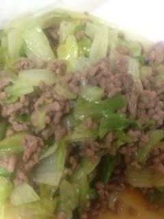 レタスの挽肉炒め-レシピのメイン写真
