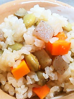 五目豆炊き込みごはん-レシピのメイン写真