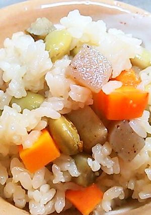 五目豆炊き込みごはん-レシピのメイン写真