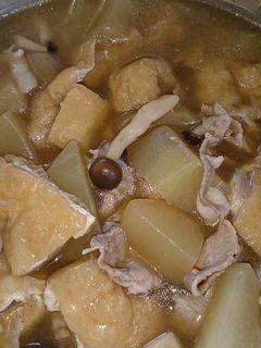 めんつゆで楽チン♪夕顔と豚肉の煮物-レシピのメイン写真