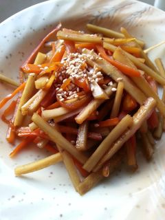 我が家のきんぴらごぼう-レシピのメイン写真