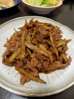 牛肉と牛蒡の甘辛炒め-レシピのメイン写真