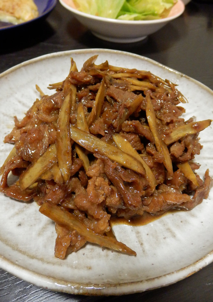牛肉と牛蒡の甘辛炒め-レシピのメイン写真