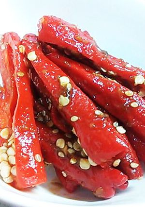 しし唐＊唐辛子＊ピーマン＊韓国味噌和え-レシピのメイン写真