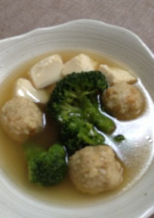 豆腐とブロッコリーの食べるスープ-レシピのメイン写真