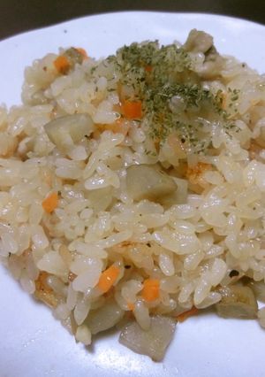 炊飯器で！とりごぼうピラフ-レシピのメイン写真