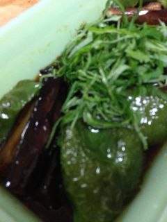 ナスとピーマンの焼き浸し-レシピのメイン写真